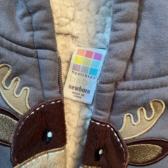 🛍️Baby Moose Zip Sweater/ Hoody - Picture 3 of 6